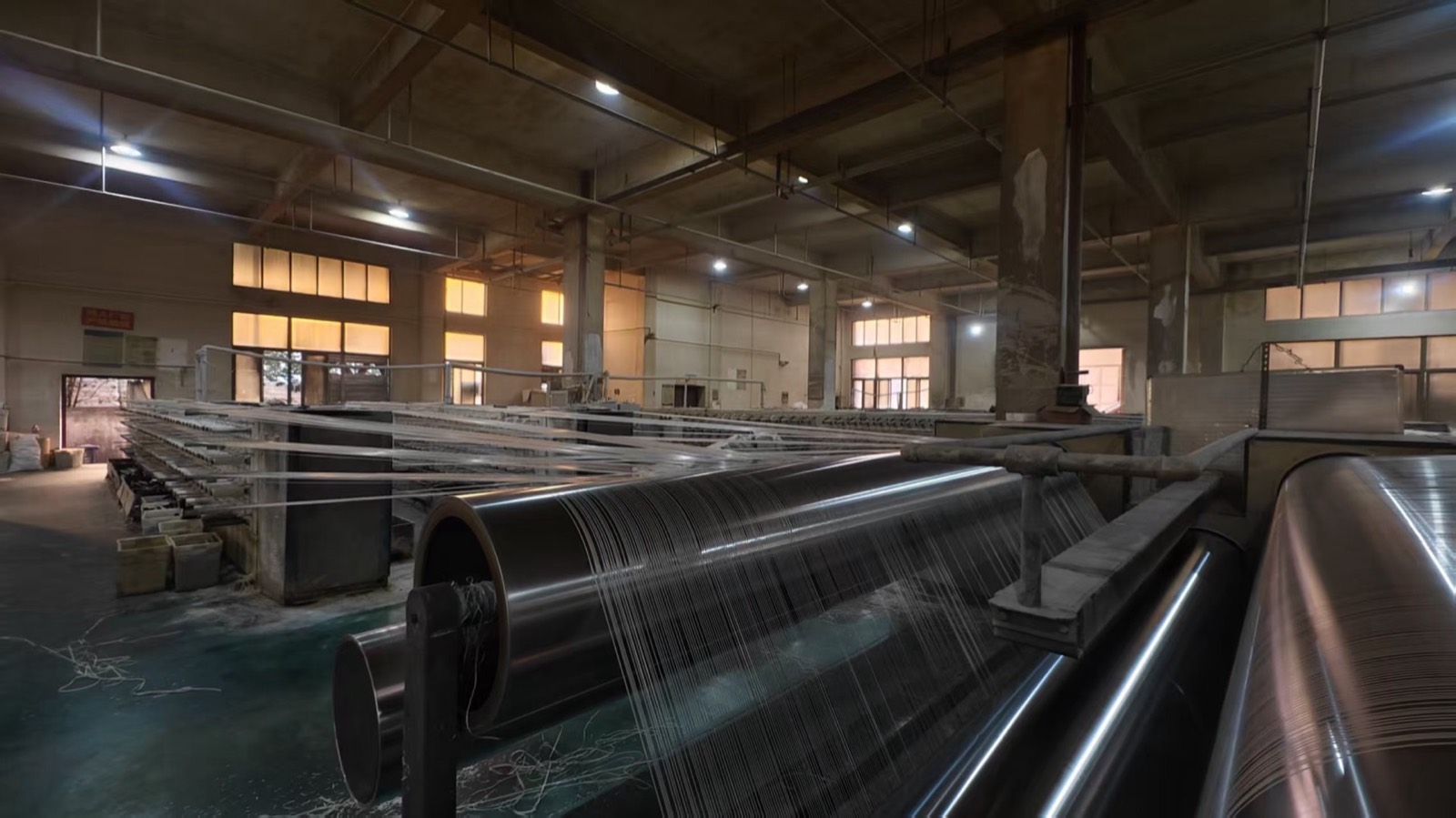 Chrome drawing and annealing rollers on a tape line